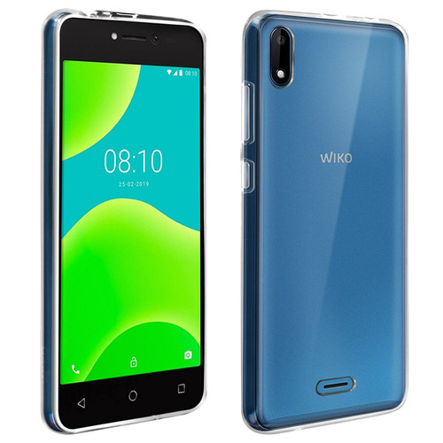 Wiko - Pack Wiko Y50 Coque Silicone Gel et Film Verre trempé 9H Original Transparent Wiko  - Coque, étui smartphone Wiko