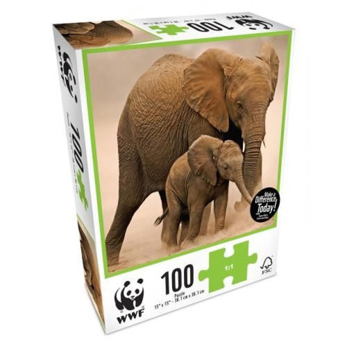 Wwf - Puzzle 100 pièces Bébé Elephant WWF Wwf  - Wwf