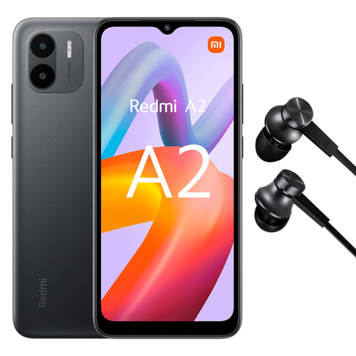 XIAOMI - Redmi A2 4/64 Go + écouteurs Mi in-ear Noir XIAOMI  - Smartphone à moins de 300 euros Smartphone