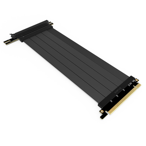 Zalman - Riser PCIe 4.0 16X RCG422 avec équerre nappe de renvoi 22cm (Noir) Zalman  - Zalman