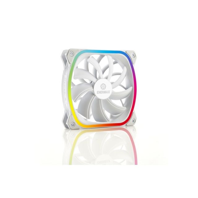 Ventilateur Pour Boîtier SquA RGB - Blanc - Kit de 3 ventilateurs ultra-silencieux - 12 cm PWM