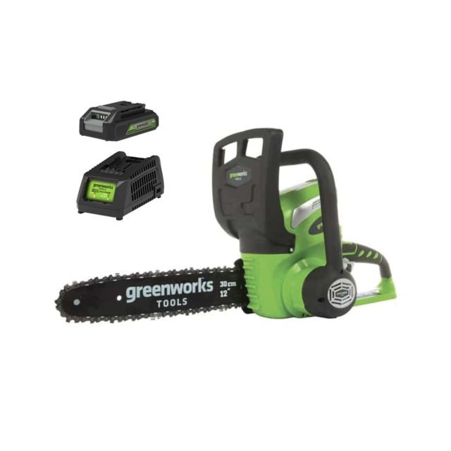 Greenworks - Tronçonneuse GREENWORKS 40V - 30 cm - 1 batterie 2.0 Ah - 1 chargeur - G40CS30K2 Greenworks  - Greenworks