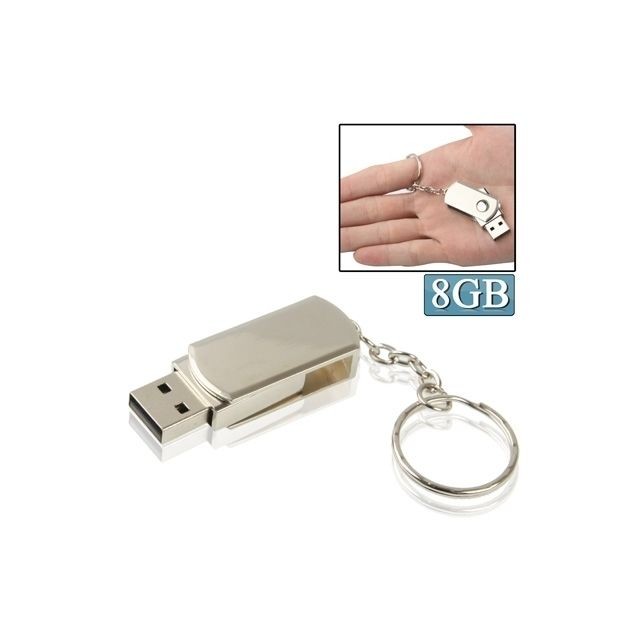 Wewoo - Clé USB Mini disque flash USB 2.0 série métallique avec porte-clés 8 Go Wewoo  - Clé USB mini Clés USB