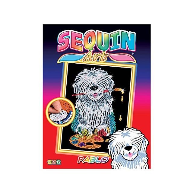Sequin Art - Sequin Art Red Sheepdog Sparkling Arts and Crafts Picture Kit Creative Crafts Sequin Art  - Sequin Art
