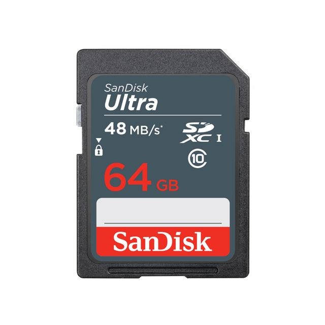 Sandisk - SDHC Ultra 48 - 64 Go - Classe 10 Sandisk  - Carte SDHC