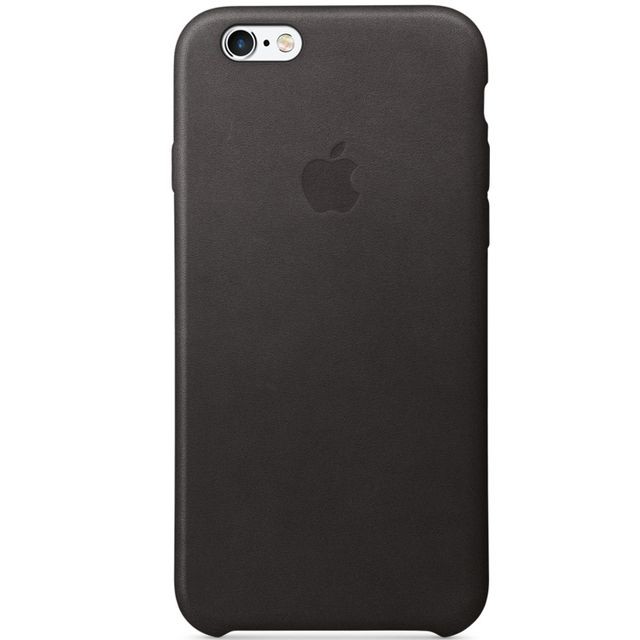 Apple - iPhone 6s Leather Case - Noir - MKXW2ZM/A Apple  - Accessoires officiels Apple iPhone Accessoires et consommables