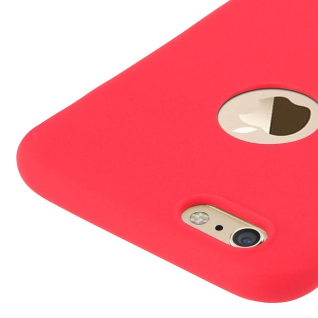 Coque, étui smartphone Forcell Coque iPhone 6 , iPhone 6S Coque Soft Touch Silicone Gel Souple - Rouge