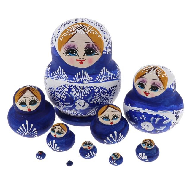 marque generique - Poupées russes en bois poupées gigognes russes marque generique  - Poupons