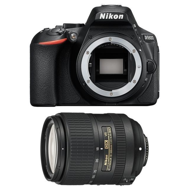 Nikon - PACK NIKON D5600 + 18-300 f/3.5-6.3 VR Nikon  - Appareil photo avec zoom puissant