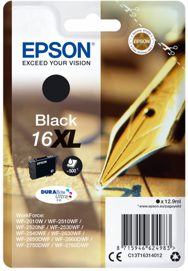 Epson - Cartouche Stylo à plume - Encre Durabrite Noir XL Epson  - Cartouche, Toner et Papier