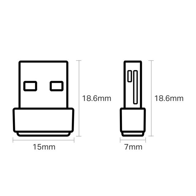 Modem / Routeur / Points d'accès Archer T2U Nano - Adaptateur USB Nano WiFi