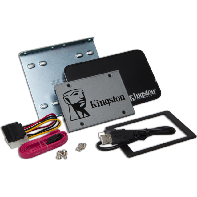Kingston - UV500 120 Go 2.5'' SATA III (6 Gb/s) + kit installation Kingston  - Disque SSD Kingston