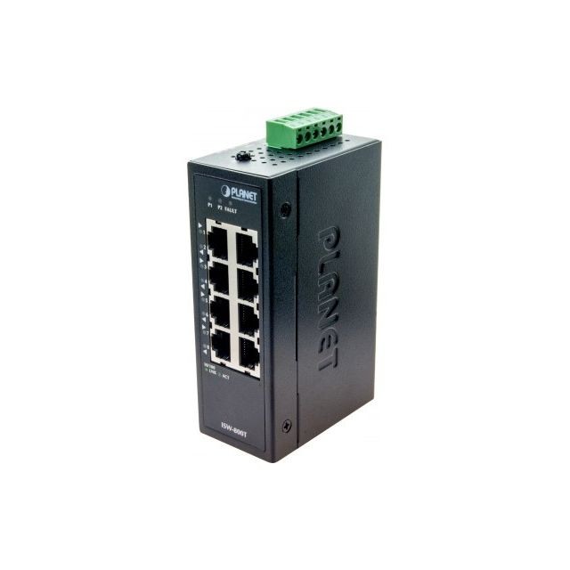 Planet Technology Corp - Planet ISW-800T switch indust. 8P 10/100 compact -40/+75° Planet Technology Corp  - Switch Réseau rj45