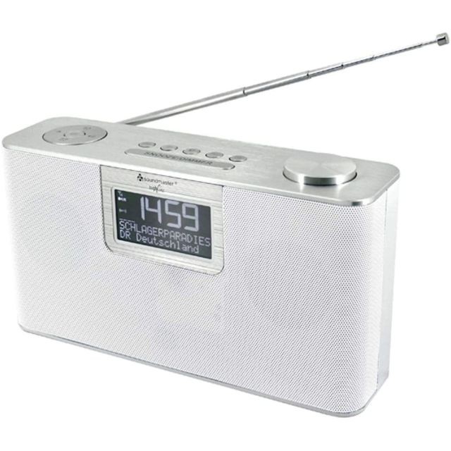 Soundmaster - Radio portable Bluetooth, USB DAB+/UKW et fente micro sd gris blanc Soundmaster  - Enceinte et radio Soundmaster