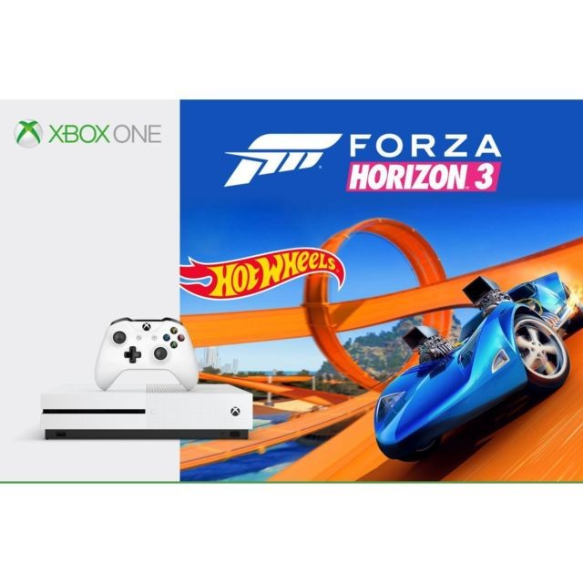 Microsoft - Pack Xbox One S 500Go Forza Horizon 3 + Hot Wheels Microsoft  - Console Xbox One