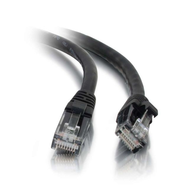 Cables To Go - C2G Câble de raccordement réseau Cat5e avec gaine non blindé (UTP) de 0,5 M - Noir Cables To Go  - Câble RJ45
