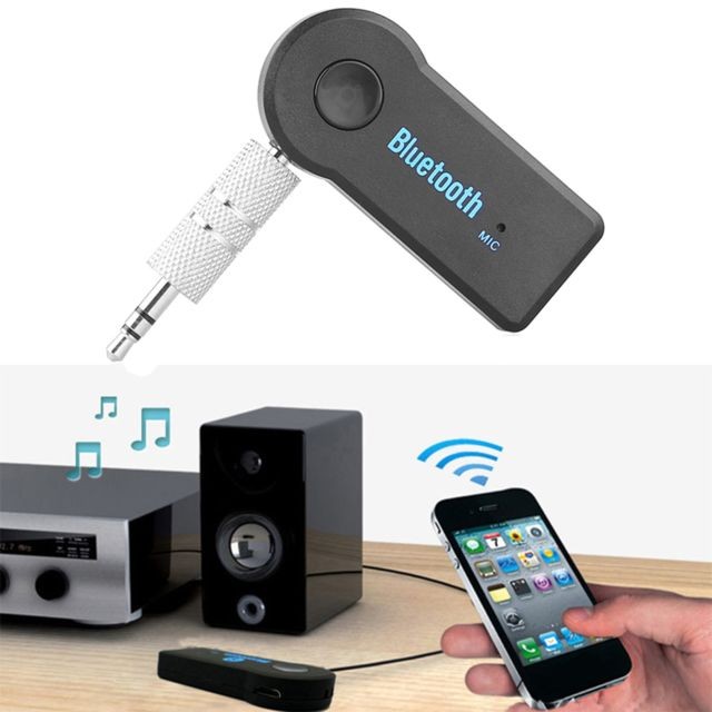 Clé USB Wifi Récepteur Bluetooth Adaptateur Audio sans Fil Kit Mains Libres Voiture 3,5mm pour Haut-parleurs Auto Voiture