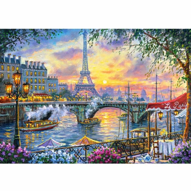 Castorland - Puzzle 500 pièces : Paris à l'heure du thé Castorland - Animaux Castorland