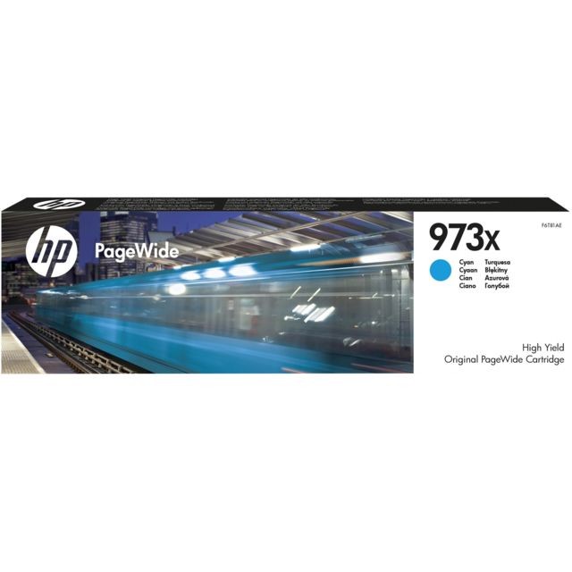 Hp - HP 973X cartouche PageWide cyan grande capacité authentique Hp  - Cartouche d'encre Hp