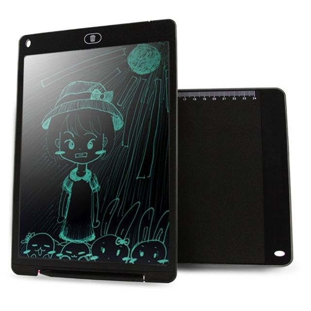 Wewoo - Tablette graphique noir Portable 12 pouces LCD Écriture Dessin Graffiti Électronique Pad Message Conseil Papier Brouillon avec Stylo, CE / FCC / RoHS Certifié Wewoo  - Tablette Graphique Wewoo