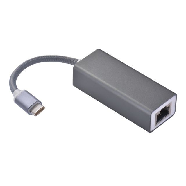 Xcsource XCSOURCE Adaptateur de réseau LAN Ethernet type C USB-C 3.1 à RJ45 Gigabit 10/100 / 1000Mbps Compatible pour MacBook Pro ChromeBook PixelBook Samsung S8 S9 AC1642