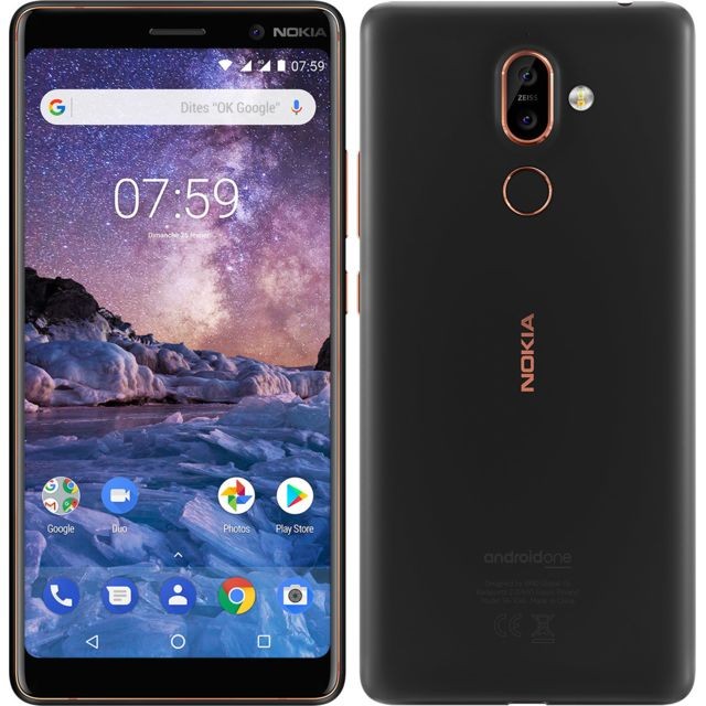 Smartphone Android Nokia 7 Plus - Noir