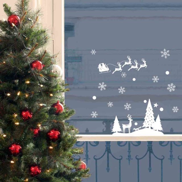 Nouvelles Images - Sticker fenêtre Noël ""Paysage Blanc"" Nouvelles Images  - Nouvelles Images