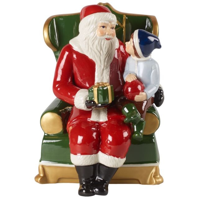 Villeroy & Boch - Villeroy & Boch - Père Noël sur son fauteuil Villeroy & Boch - Décorations de Noël