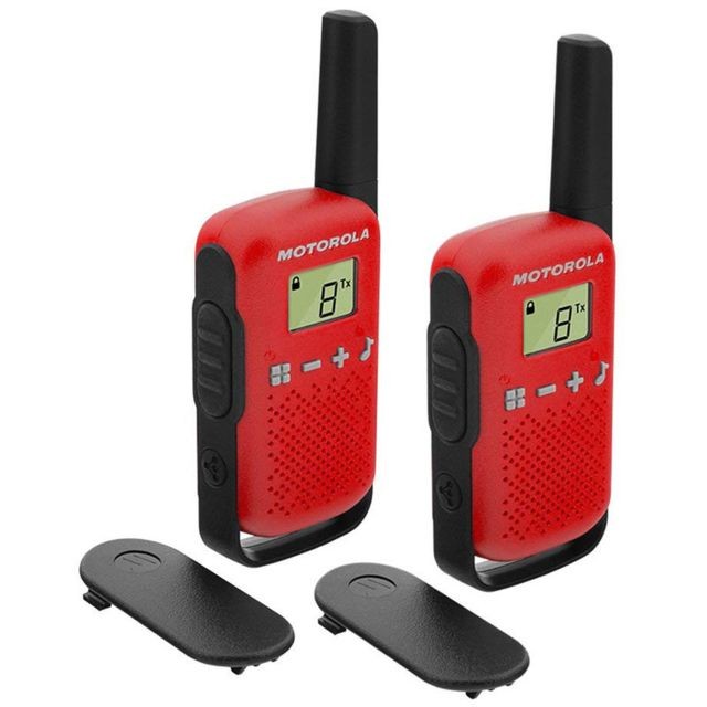 Motorola - Talkie-walkie Motorola T42 Dual 1,3" LCD 4 km (2 pcs) Motorola  - Talkie Walkie