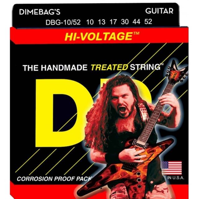 Dr - Jeu de cordes guitare électrique DR DimeBag Darell Medium-Heavy DBG1052 10-52 Dr  - Dr