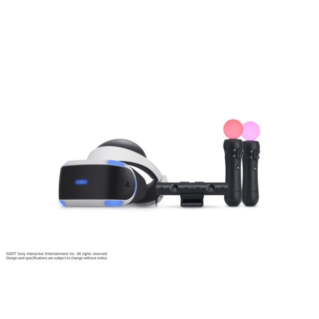Jeux PS4 Casque Playstation VR MK3 + Caméra + VR Worlds (voucher)