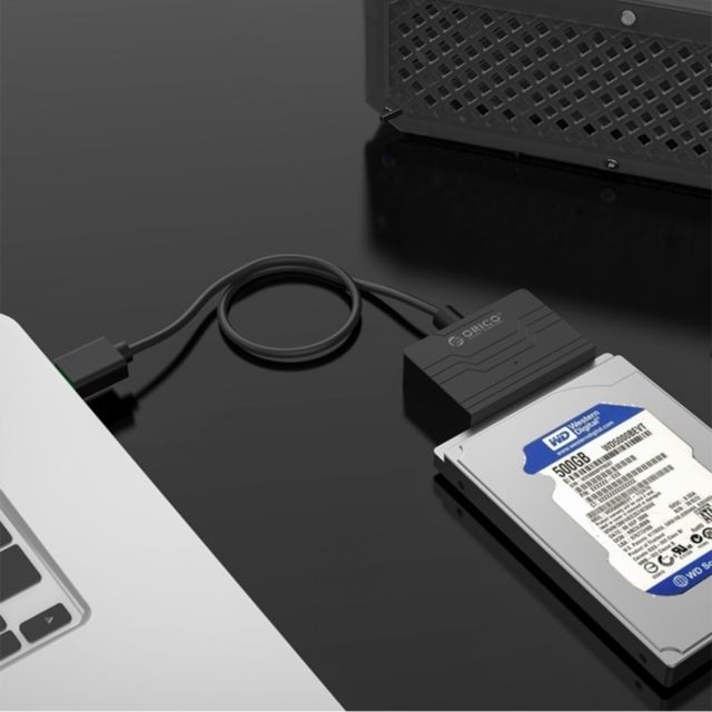 Boitier disque dur Boîtier disque dur noir pour 2,5 pouces SATA HDD / SSD 27UTS USB 3.0 vers 3.0 câble adaptateur de dur, le protocole UASP de