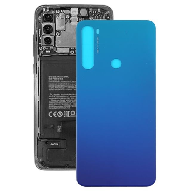 Wewoo - Coque Cache arrière de batterie pour Xiaomi Redmi Note 8 bleu Wewoo  - Accessoires Samsung Galaxy Note 8 Accessoires et consommables