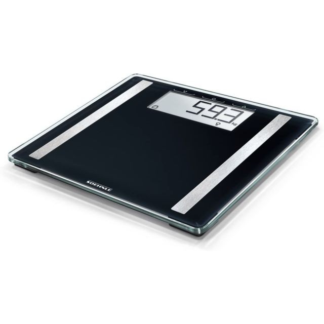 Soehnle - Pèse personne numérique impédancemètre avec Grand écran LCD jusqu'à 180 kg gris noir Soehnle  - Soehnle