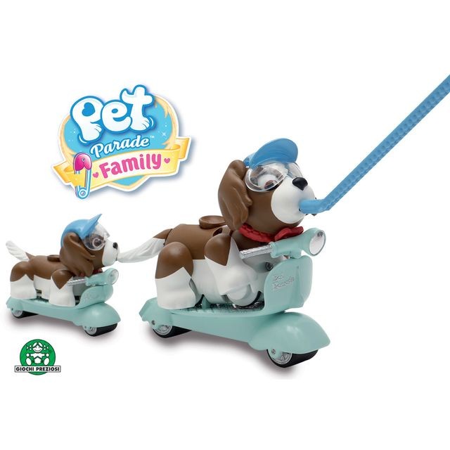 Pet Parade - Coffret Pet Scooter (2 scooters, 2 casques, 1 chien, 1 bébé et des accessoires) - PTF01 Pet Parade  - Pet Parade