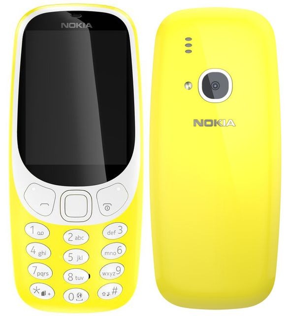 Téléphone mobile Nokia 3310 - Double SIM - Jaune