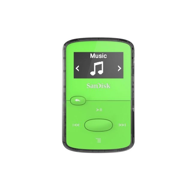 Sandisk - lecteur mp3 8Go - vert Sandisk  - Lecteur MP3 / MP4 Sans bluetooth