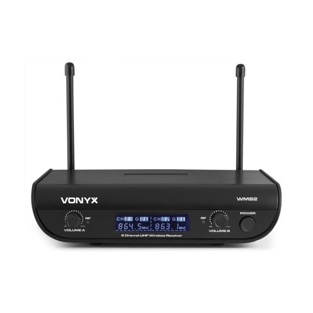 Vonyx - Vonyx WM82C Digital Set microphone sans fil UHF 2 canaux - Portée 50m - Coffret de transport inclus Vonyx  - Vonyx