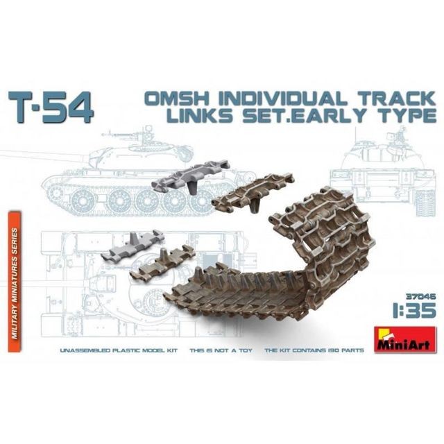 Mini Art - T-54 Omsh Individual Track Links Set.early Type - Accessoire Maquette Mini Art  - Mini Art