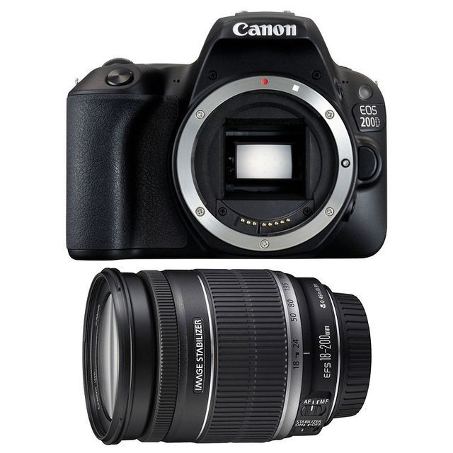 Canon - PACK CANON EOS 200D + 18-200 IS Canon  - Reflex professionnel Canon