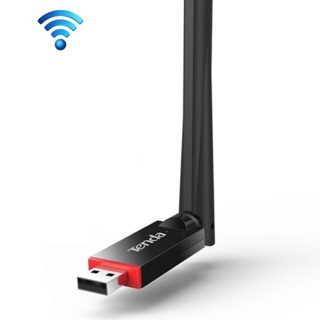 Carte réseau Wewoo Carte Réseau Wifi noir Portable 300Mbps Sans Fil USB WiFi Carte Réseau Récepteur Externe avec 6dBi Antenne