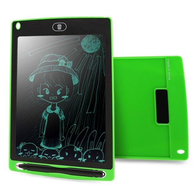 Wewoo - Tablette graphique vert Portable 8.5 pouces LCD Écriture Dessin Graffiti Électronique Pad Message Conseil Papier Brouillon avec Stylo, CE / FCC / RoHS Certifié Wewoo  - Tablette Graphique Wewoo