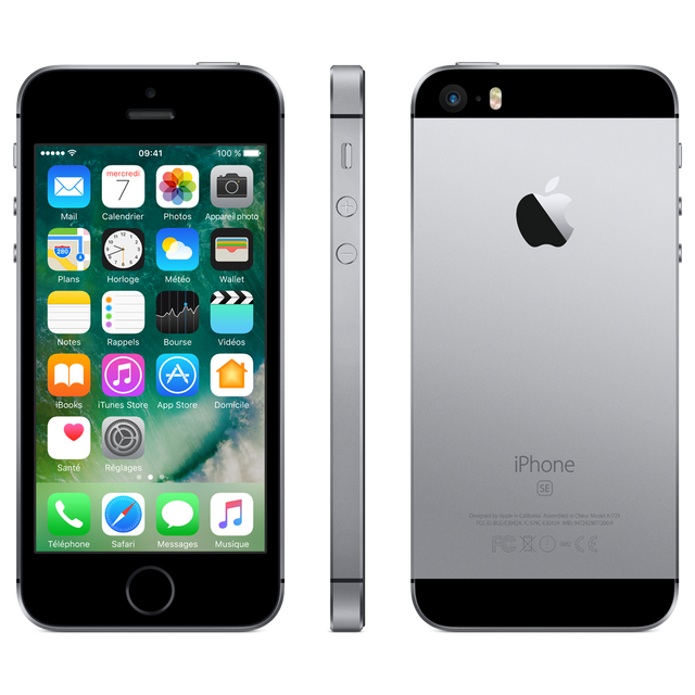 Apple - iPhone SE - 16 Go - MLLN2F/A - Gris Sidéral Apple  - Smartphone à moins de 100 euros Smartphone
