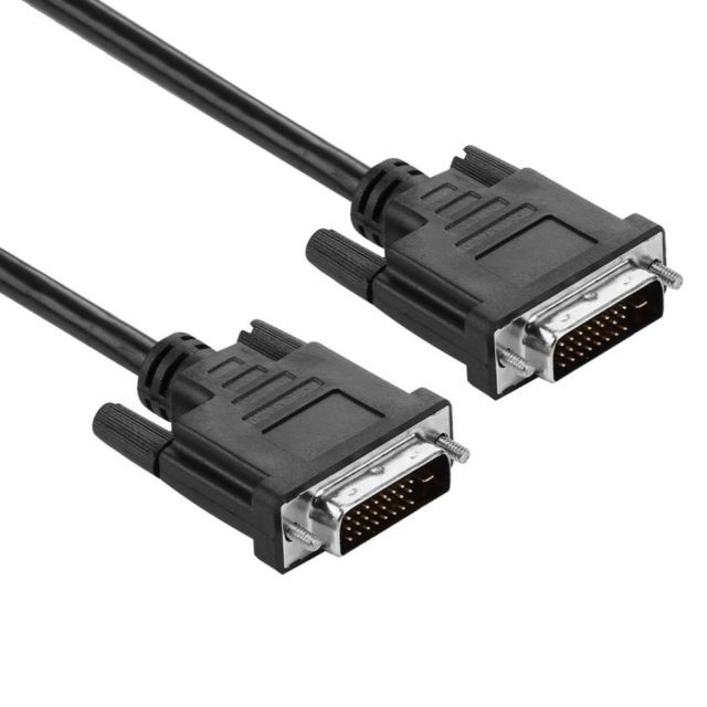 Wewoo - Câble vidéo DVI-D double liaison 24 + 1 broches mâle vers M / M, longueur: 1,5 m Wewoo  - Bonnes affaires Câble Ecran - DVI et VGA