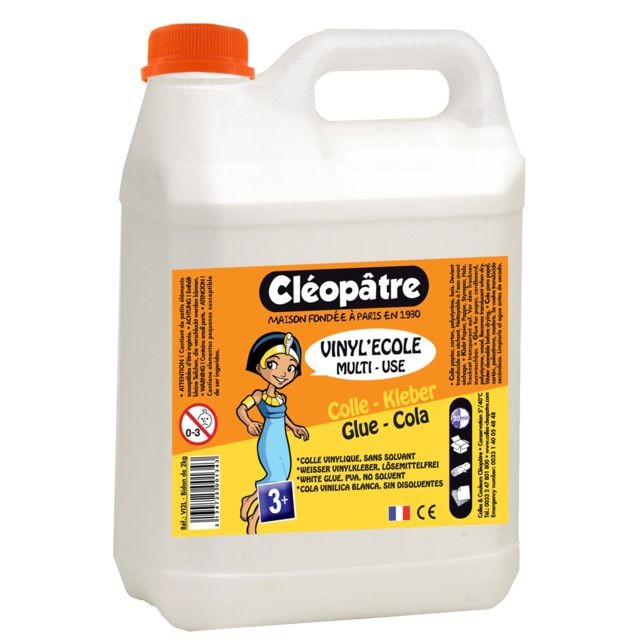Cleopatre - Colle vinylique blanche Vinyl'école (slime) 2 kg - Cléopâtre Cleopatre  - Cleopatre