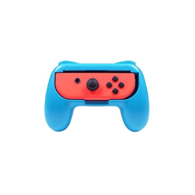 Subsonic - 2 Grips manette pour Joy-Cons Nintendo Switch rouge et bleu fluo Subsonic  - Manettes Switch