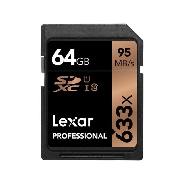 Lexar - LEXAR Carte SDXC 64 Go 633X Professional 95 Mo/s Classe 10 UHS-I U1 Lexar  - Carte SD 64 go