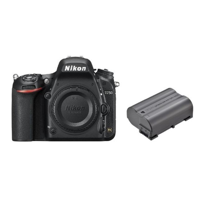 Nikon - NIKON D750 Body + EN-EL15B Battery Nikon  - Nikon D750 Reflex Numérique