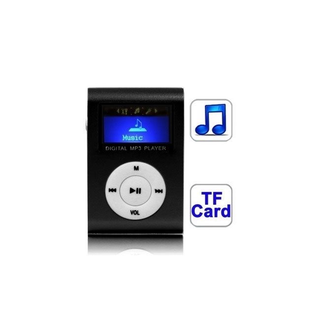 Wewoo - Lecteur MP3 noir de carte TF Micro SD MP3 avec écran LCD, clip en métal Wewoo  - Lecteur MP3 / MP4 Non étanche