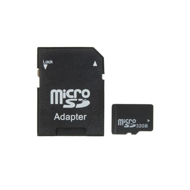 Wewoo - Carte mémoire noir Micro SD TF haut débit de classe 10 32 Go de Taïwan, écriture: 8 Mo / s, lecture: 12 Mo / s capacité 100% réelle Wewoo  - Bonnes affaires Carte Micro SD